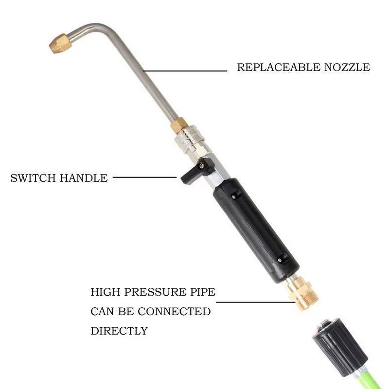 High Pressure Hose Nozzle Pressure Washer Hose Nozzle High-Pressure Portable Lightweight Multi-Function Sprayer for Car Washing