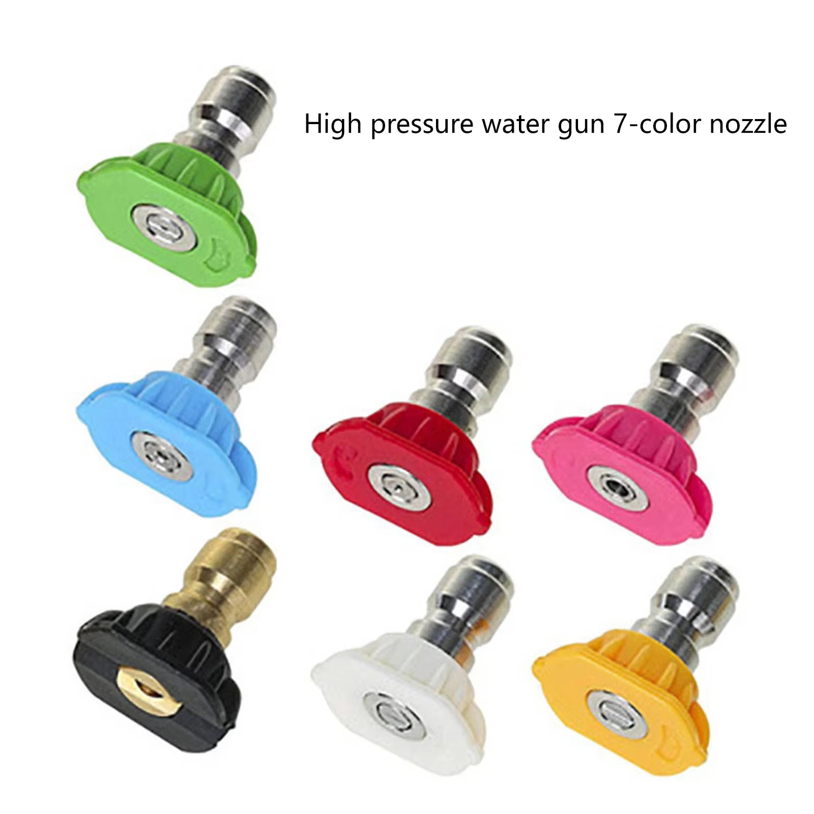 Turbo Nozzle for Pressure Washer, Karcher Rotating Nozzle for Hot and Cold Water, 1/4 Inch Quick Connect, Orifice 040, 7250 PSI